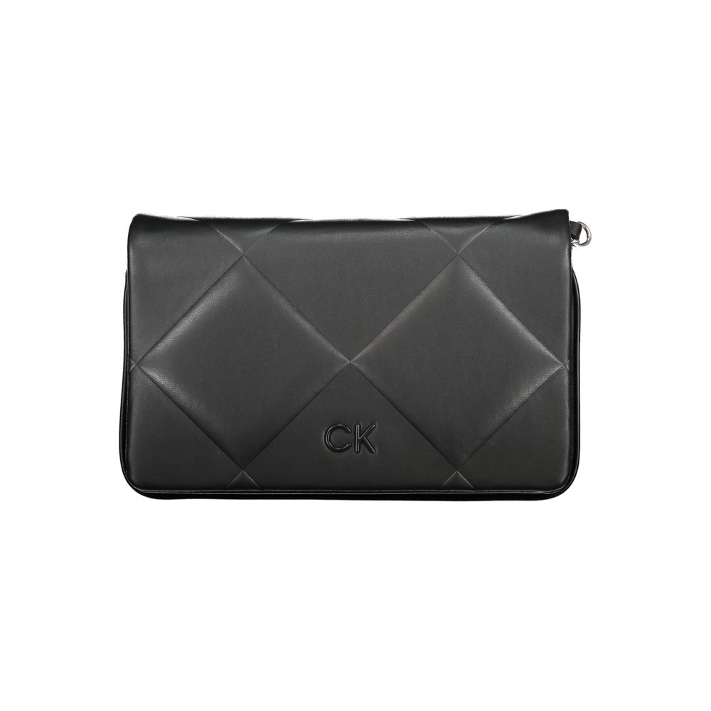 Calvin Klein Black Polyurethane Women Handbag - HBPS Beauty & Fashion