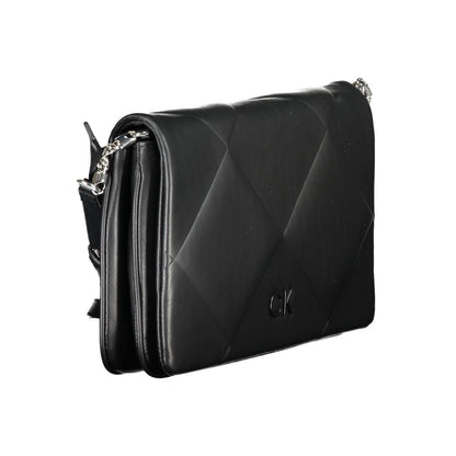 Calvin Klein Black Polyurethane Women Handbag - HBPS Beauty & Fashion