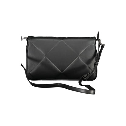 Calvin Klein Black Polyurethane Women Handbag - HBPS Beauty & Fashion