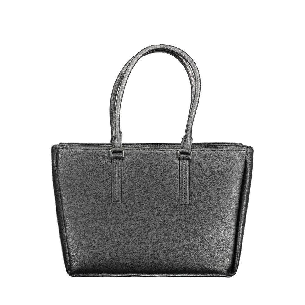 Calvin Klein Black Polyurethane Women Shoulder Bag - HBPS Beauty & Fashion