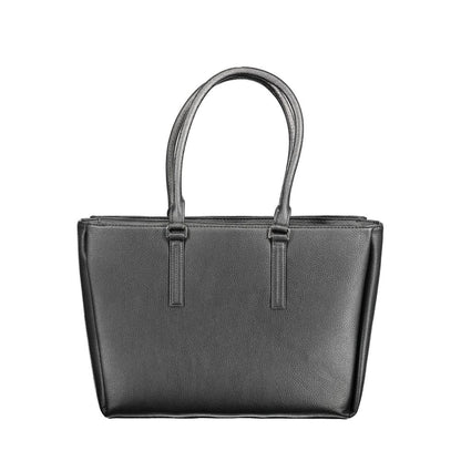 Calvin Klein Black Polyurethane Women Shoulder Bag - HBPS Beauty & Fashion