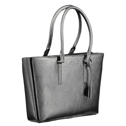 Calvin Klein Black Polyurethane Women Shoulder Bag - HBPS Beauty & Fashion