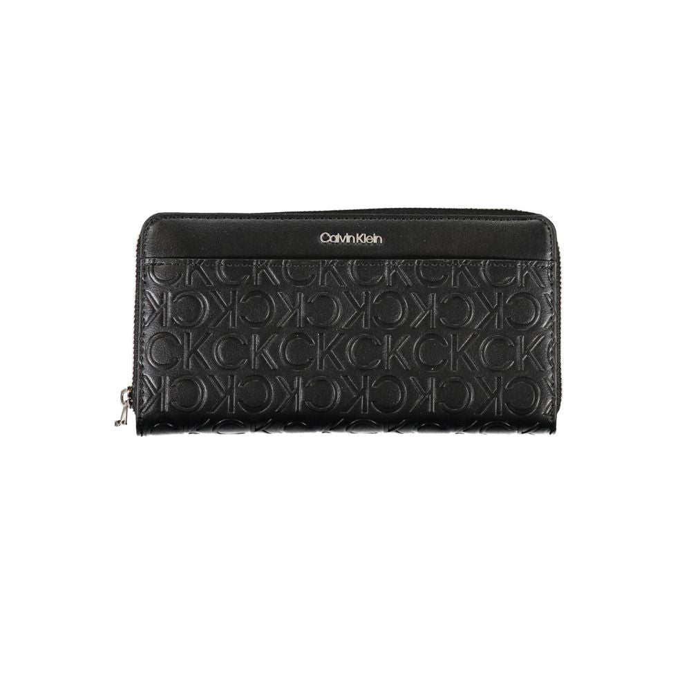Calvin Klein Black Polyurethane Women Wallet - HBPS Beauty & Fashion