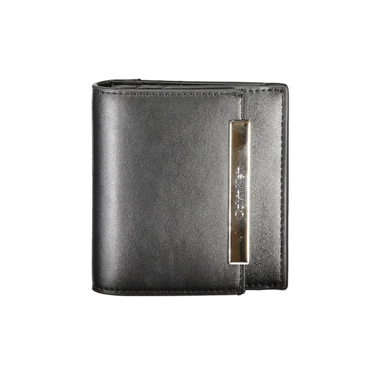 Calvin Klein Black Polyurethane Women Wallet - HBPS Beauty & Fashion