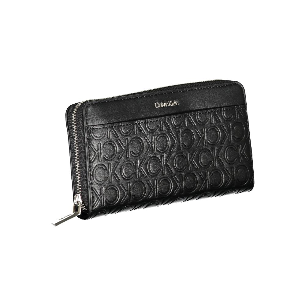 Calvin Klein Black Polyurethane Women Wallet - HBPS Beauty & Fashion
