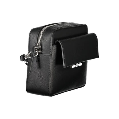 Calvin Klein Black Polyurethane Women's Shoulder Bag - HBPS Beauty & Fashion