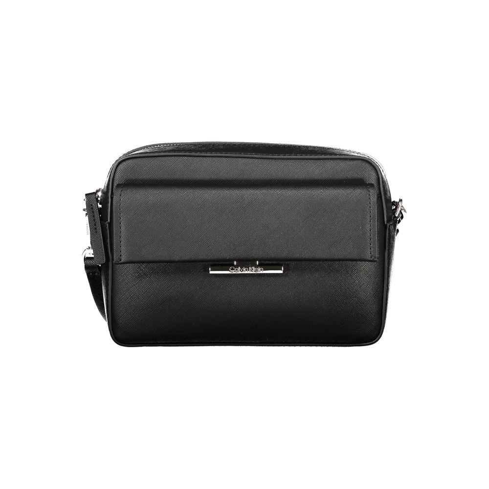 Calvin Klein Black Polyurethane Women's Shoulder Bag - HBPS Beauty & Fashion