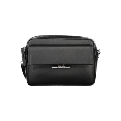 Calvin Klein Black Polyurethane Women's Shoulder Bag - HBPS Beauty & Fashion