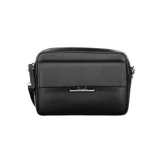 Calvin Klein Black Polyurethane Women's Shoulder Bag - HBPS Beauty & Fashion