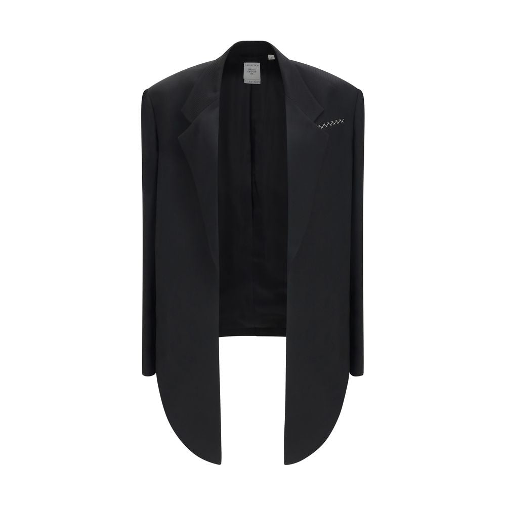Calvin Klein Black Viscose Full-Length Jacket - HBPS Beauty & Fashion