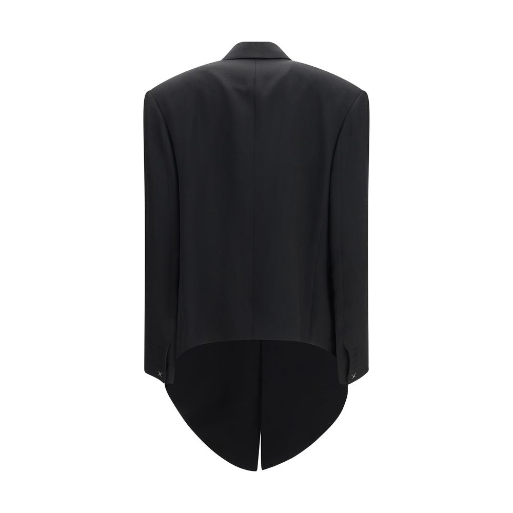 Calvin Klein Black Viscose Full-Length Jacket - HBPS Beauty & Fashion