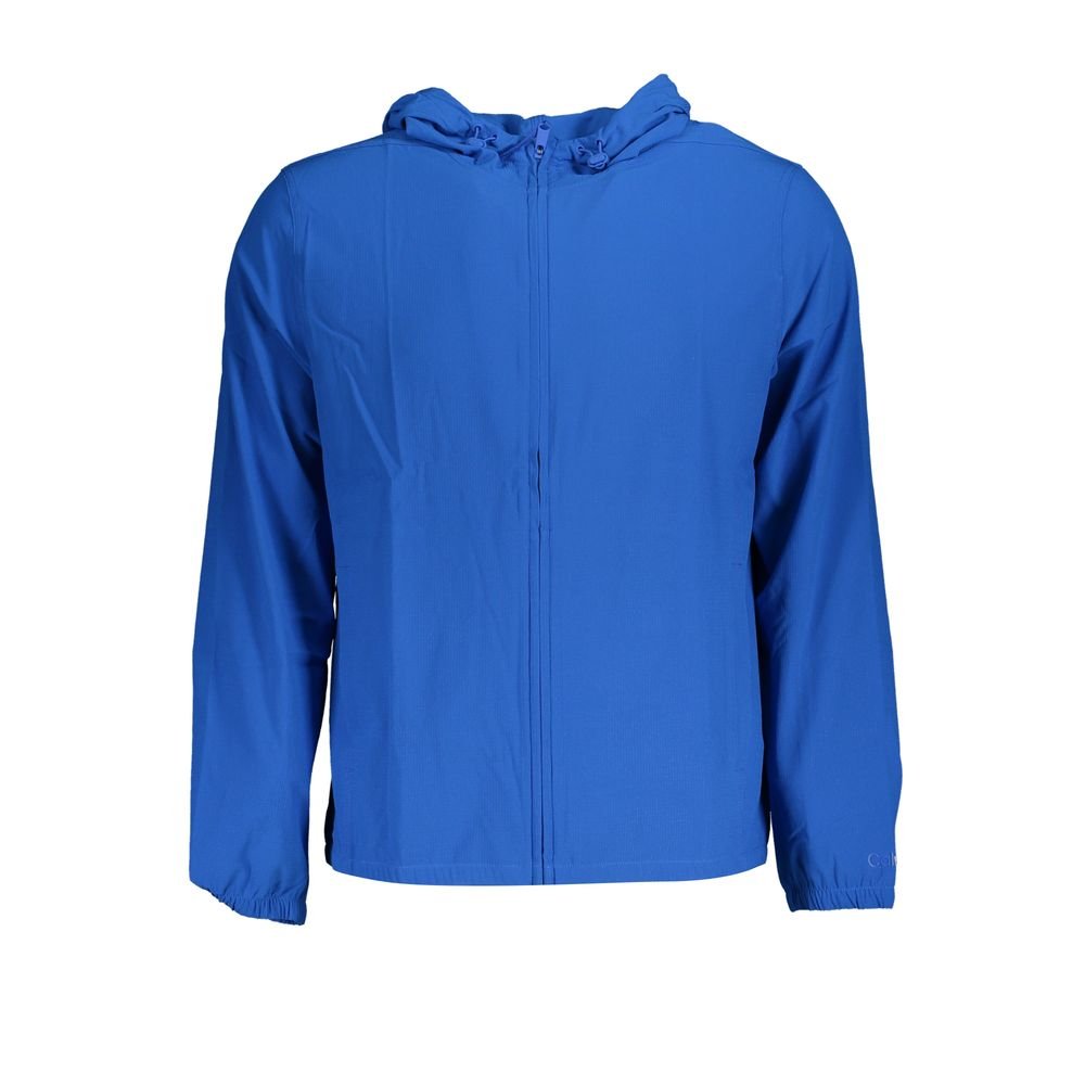Calvin Klein Blue Polyester Men's Sports Jacket - HBPS Beauty & Fashion