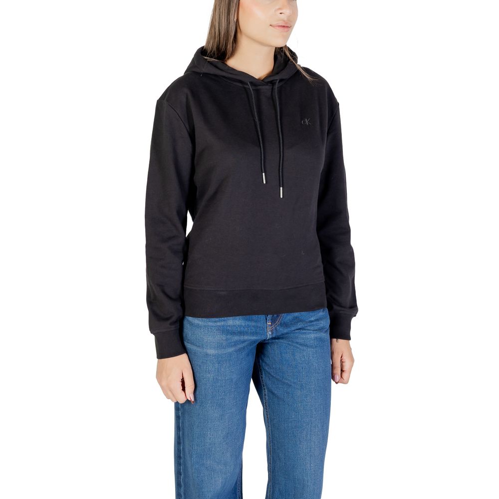 Calvin Klein Jeans Black Cotton Hoodie - HBPS Beauty & Fashion