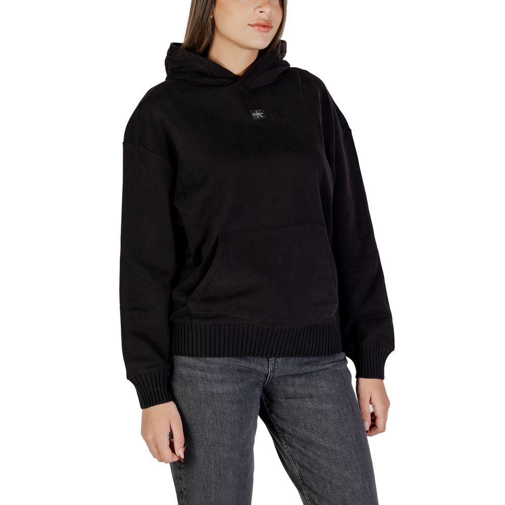 Calvin Klein Jeans Black Cotton Hoodie - HBPS Beauty & Fashion