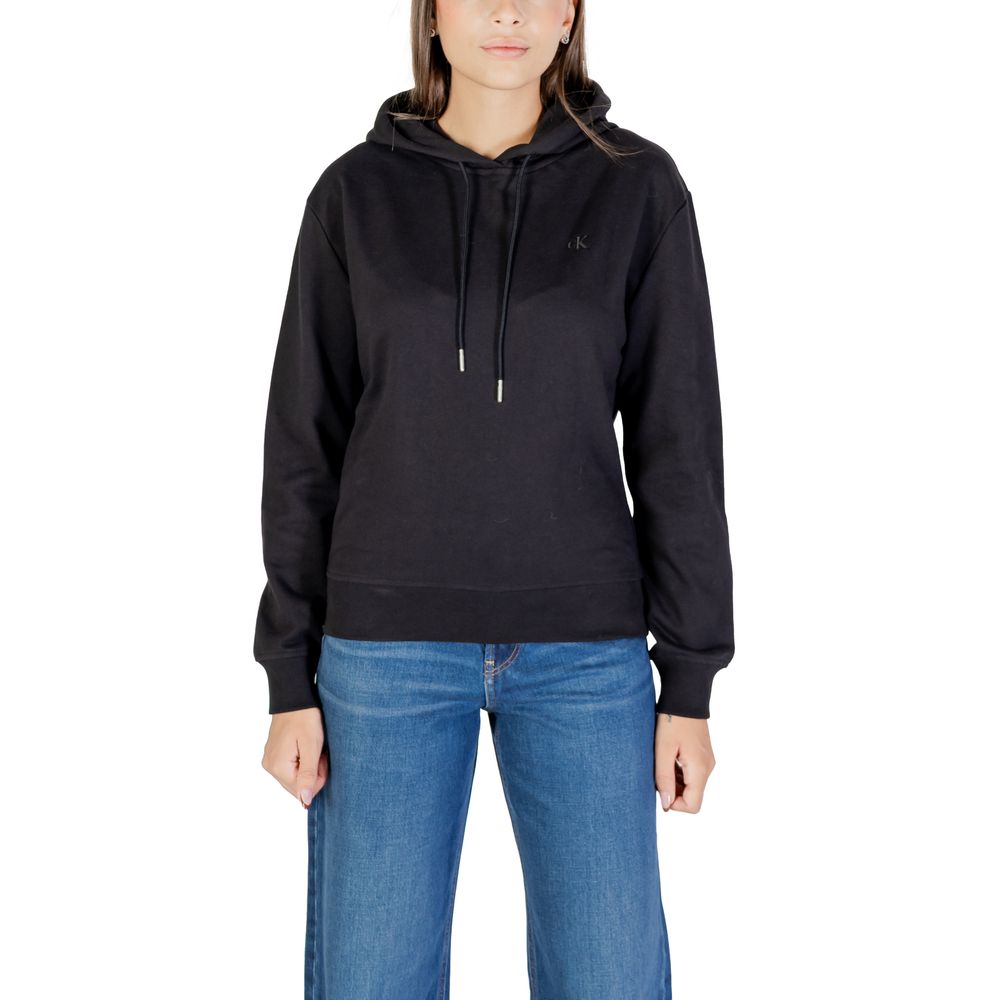 Calvin Klein Jeans Black Cotton Hoodie - HBPS Beauty & Fashion