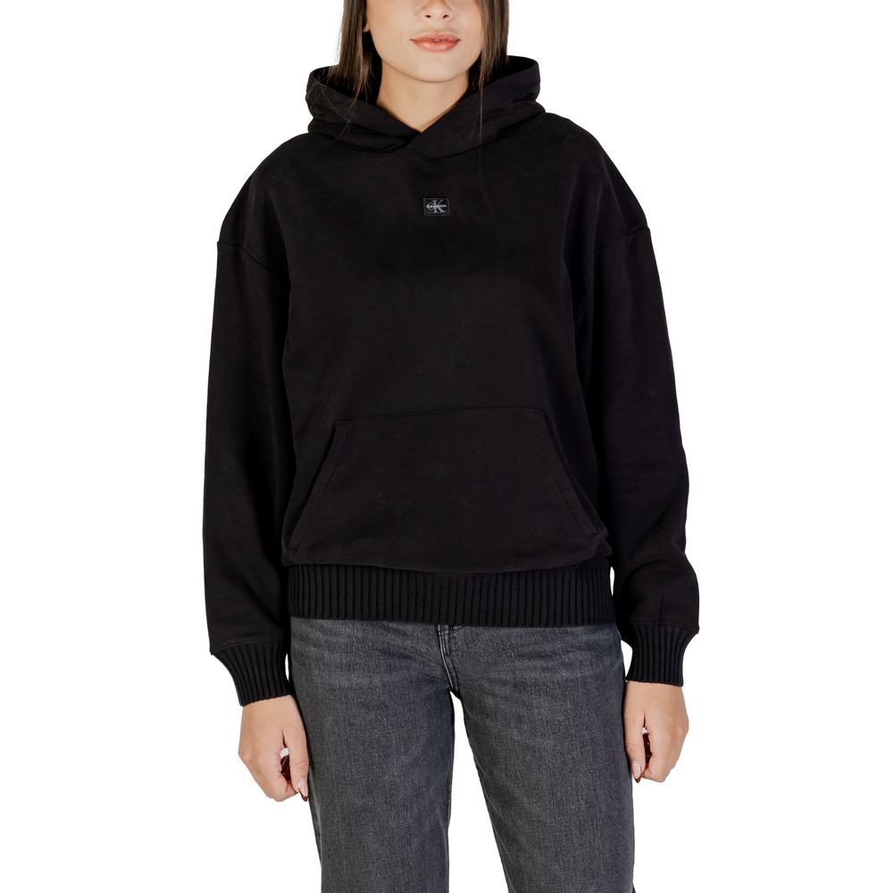 Calvin Klein Jeans Black Cotton Hoodie - HBPS Beauty & Fashion
