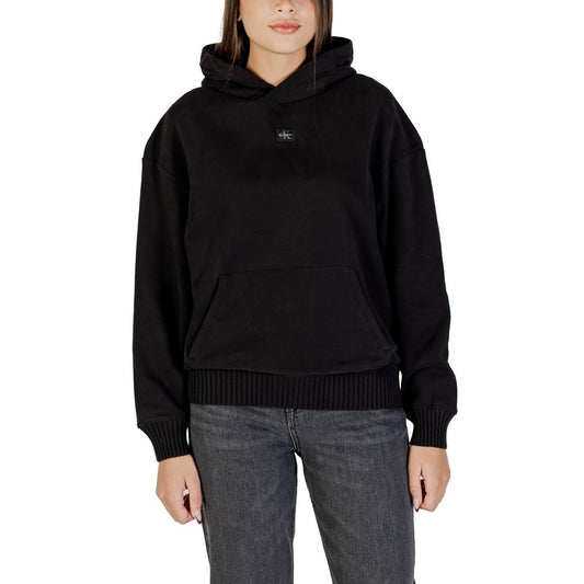Calvin Klein Jeans Black Cotton Hoodie - HBPS Beauty & Fashion
