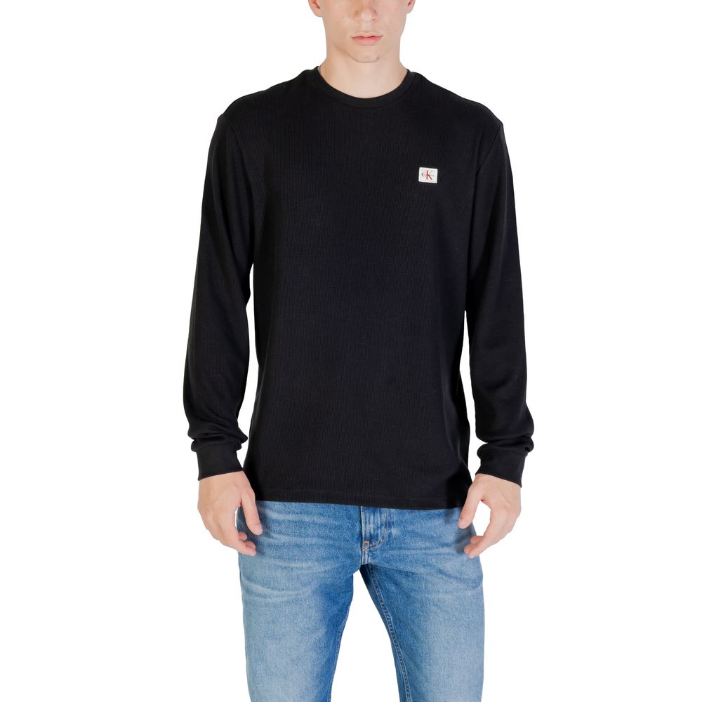 Calvin Klein Jeans Black Cotton Long Sleeve T-Shirt - HBPS Beauty & Fashion