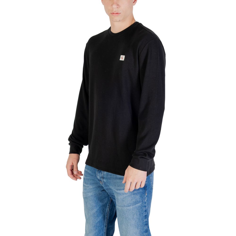Calvin Klein Jeans Black Cotton Long Sleeve T-Shirt - HBPS Beauty & Fashion