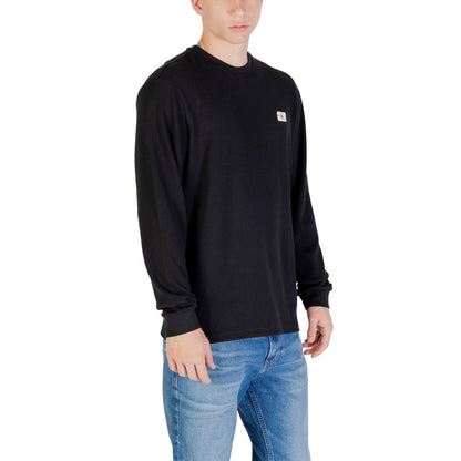 Calvin Klein Jeans Black Cotton Long Sleeve T-Shirt - HBPS Beauty & Fashion