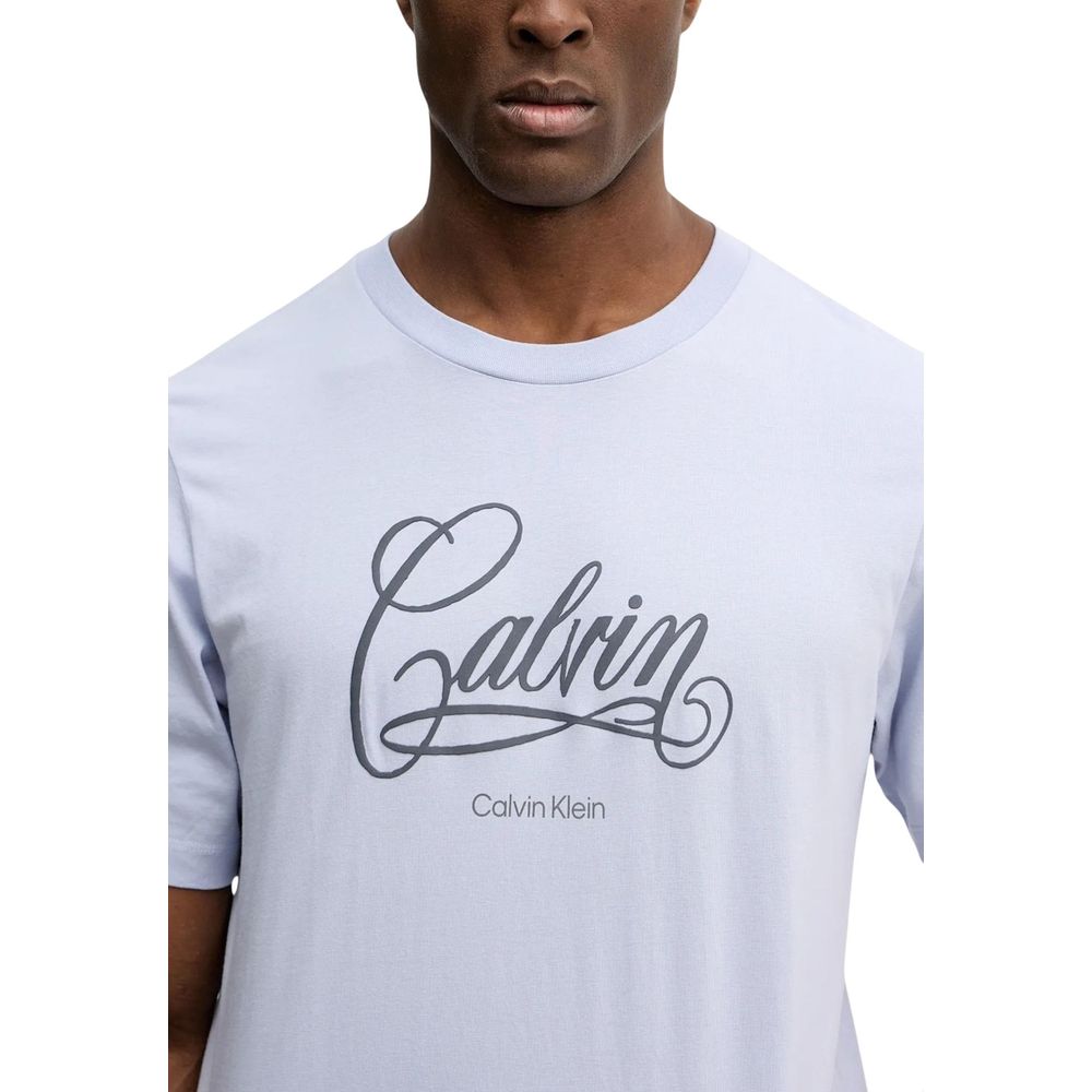Calvin Klein Jeans Blue Cotton T-Shirt - HBPS Beauty & Fashion
