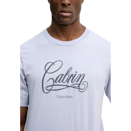 Calvin Klein Jeans Blue Cotton T-Shirt - HBPS Beauty & Fashion
