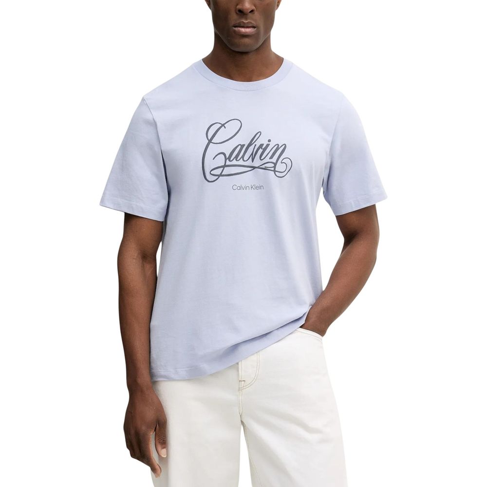 Calvin Klein Jeans Blue Cotton T-Shirt - HBPS Beauty & Fashion