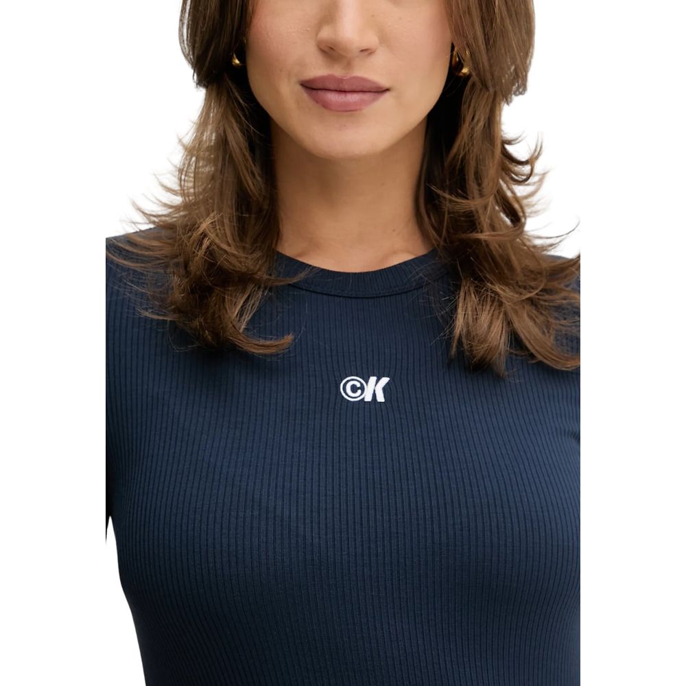 Calvin Klein Jeans Blue Modal Long Dress - HBPS Beauty & Fashion