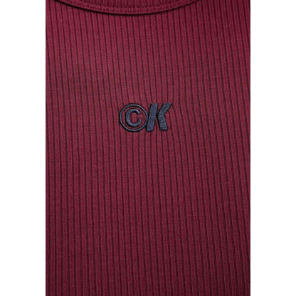 Calvin Klein Jeans Bordeaux Modal Long Dress - HBPS Beauty & Fashion