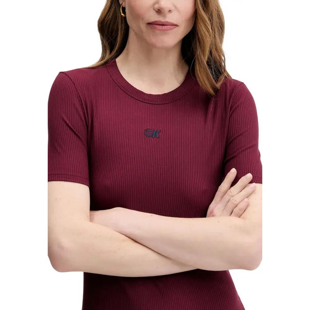 Calvin Klein Jeans Bordeaux Modal Long Dress - HBPS Beauty & Fashion