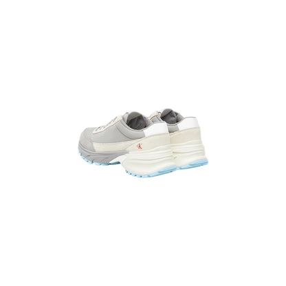 Calvin Klein Jeans Gray Suede Leather Athletic Sneakers - HBPS Beauty & Fashion