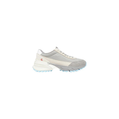 Calvin Klein Jeans Gray Suede Leather Athletic Sneakers - HBPS Beauty & Fashion
