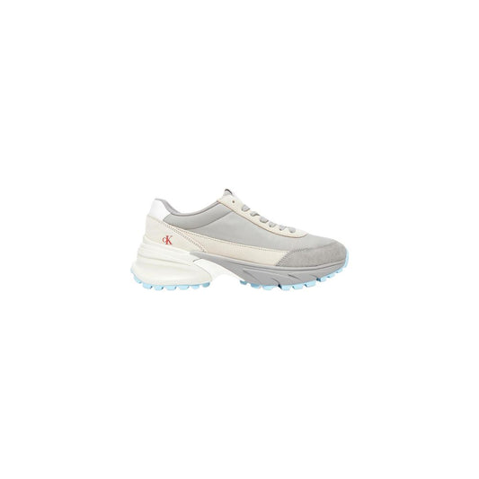 Calvin Klein Jeans Gray Suede Leather Athletic Sneakers - HBPS Beauty & Fashion