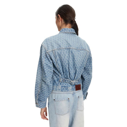 Calvin Klein Jeans Light Blue Cotton Denim Jacket - HBPS Beauty & Fashion