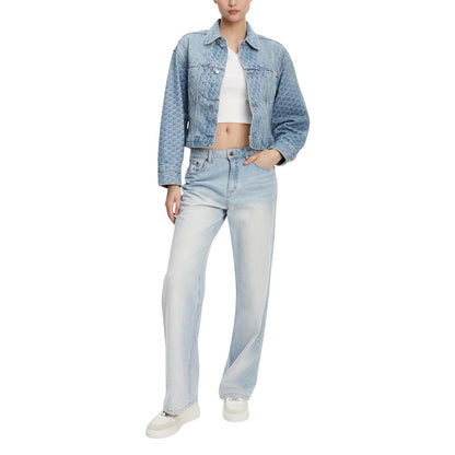 Calvin Klein Jeans Light Blue Cotton Denim Jacket - HBPS Beauty & Fashion