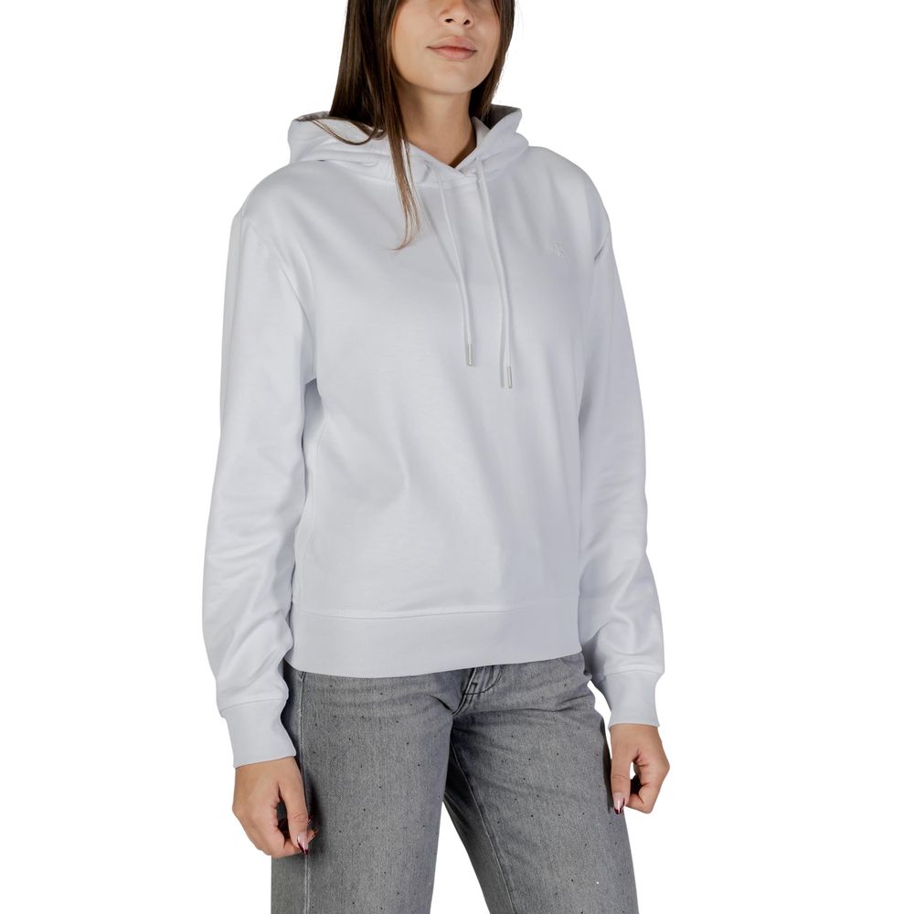 Calvin Klein Jeans White Cotton Hoodie - HBPS Beauty & Fashion