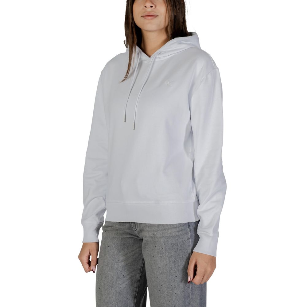 Calvin Klein Jeans White Cotton Hoodie - HBPS Beauty & Fashion