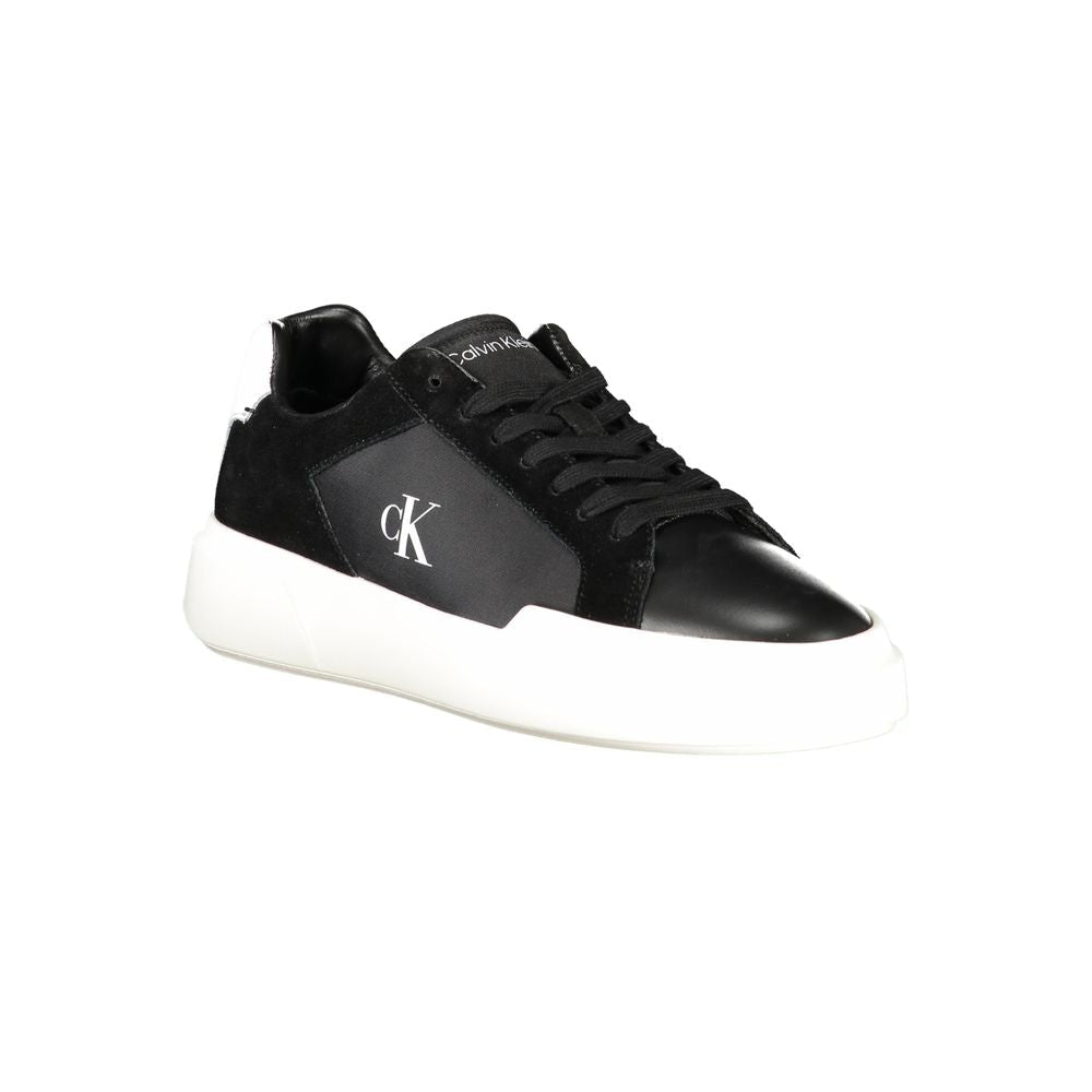 Calvin Klein Nero Leather Men Sneaker - HBPS Beauty & Fashion