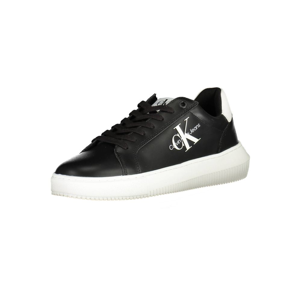Calvin Klein Nero Leather Men Sneaker - HBPS Beauty & Fashion