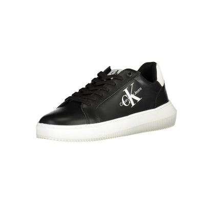 Calvin Klein Nero Leather Men Sneaker - HBPS Beauty & Fashion