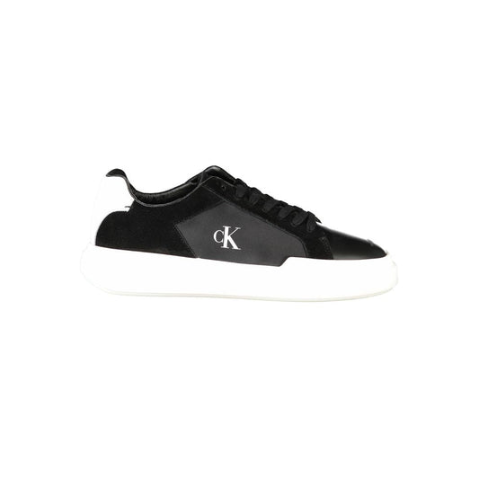 Calvin Klein Nero Leather Men Sneaker - HBPS Beauty & Fashion