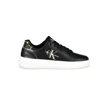 Calvin Klein Nero Leather Women Sneaker - HBPS Beauty & Fashion