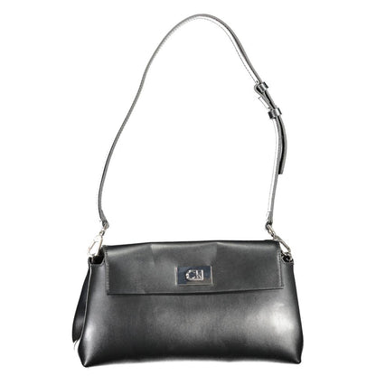 Calvin Klein Nero Polyurethane Women Shoulder Bag - HBPS Beauty & Fashion