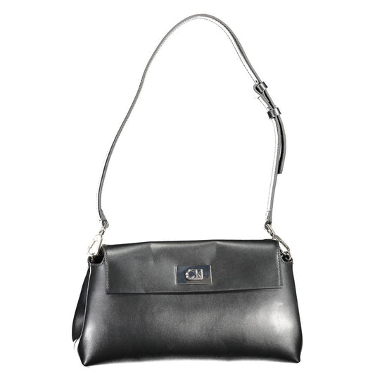 Calvin Klein Nero Polyurethane Women Shoulder Bag - HBPS Beauty & Fashion