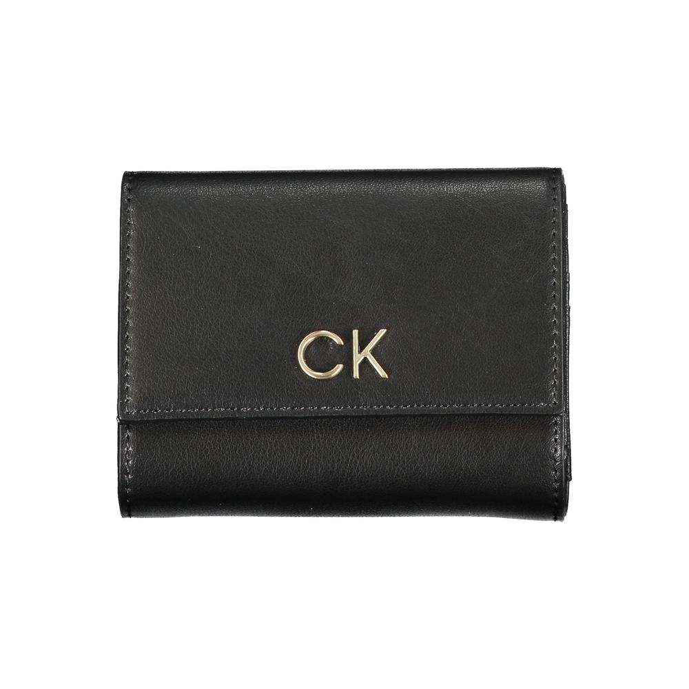 Calvin Klein Nero Polyurethane Women Wallet - HBPS Beauty & Fashion