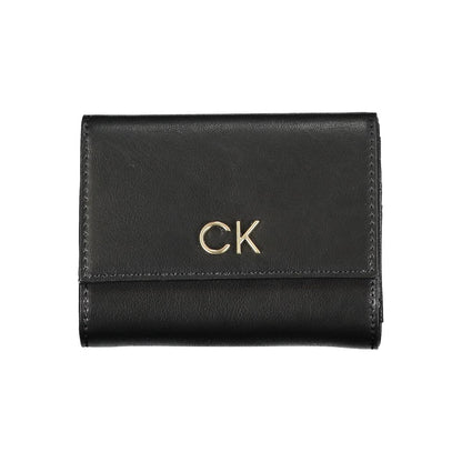Calvin Klein Nero Polyurethane Women Wallet - HBPS Beauty & Fashion