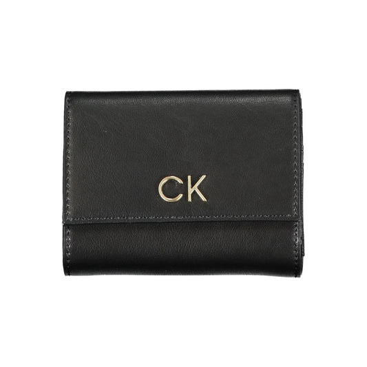 Calvin Klein Nero Polyurethane Women Wallet - HBPS Beauty & Fashion