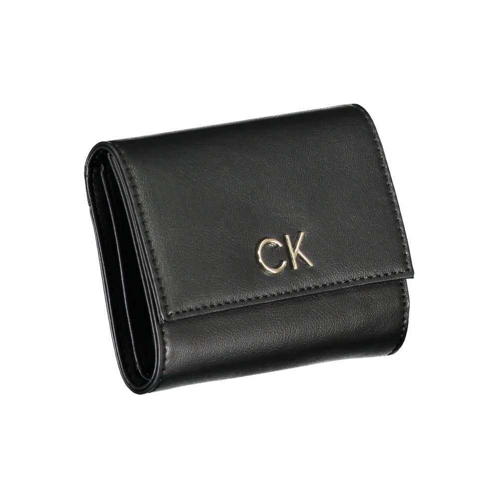 Calvin Klein Nero Polyurethane Women Wallet - HBPS Beauty & Fashion