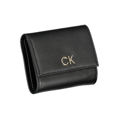 Calvin Klein Nero Polyurethane Women Wallet - HBPS Beauty & Fashion