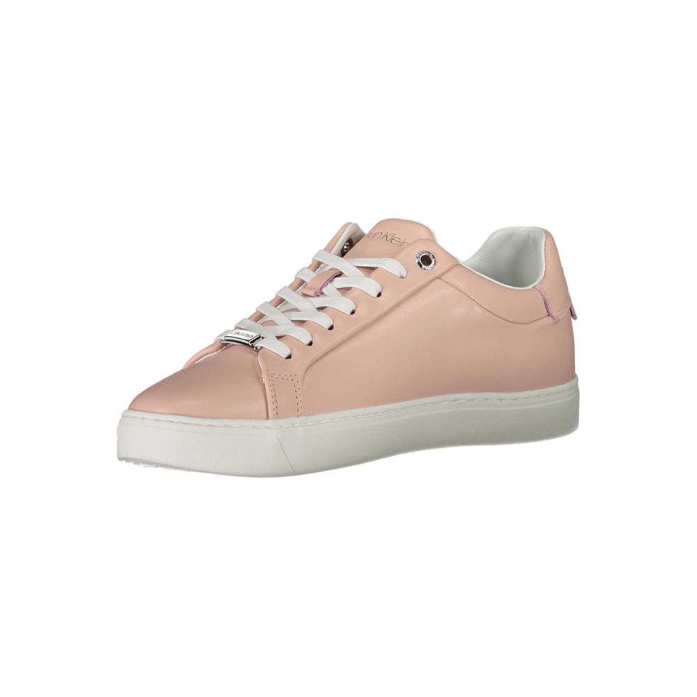 Calvin Klein Rosa Leather Women Sneaker - HBPS Beauty & Fashion